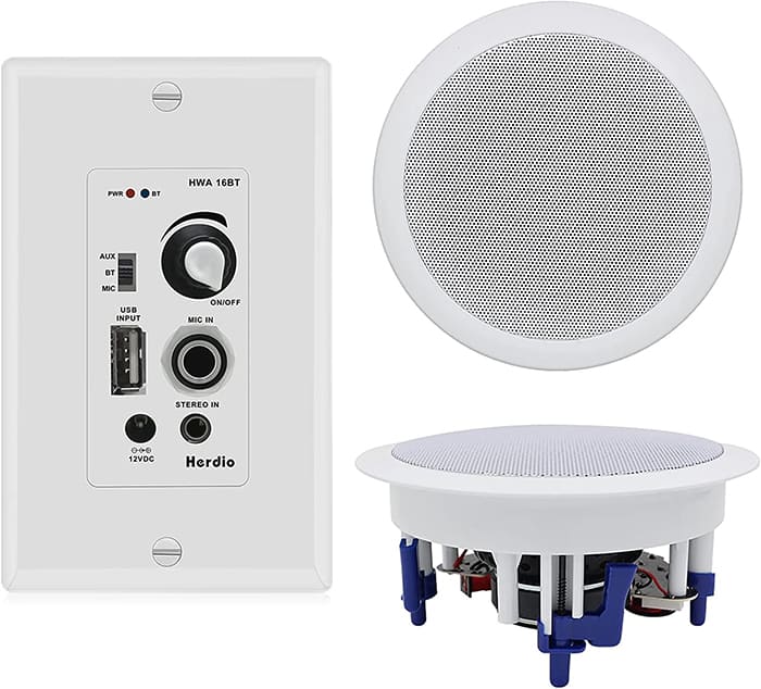 Loa ốp trần bluetooth Herdio HCS- 528 BT khả năng khuếch đại âm thanh tốt.