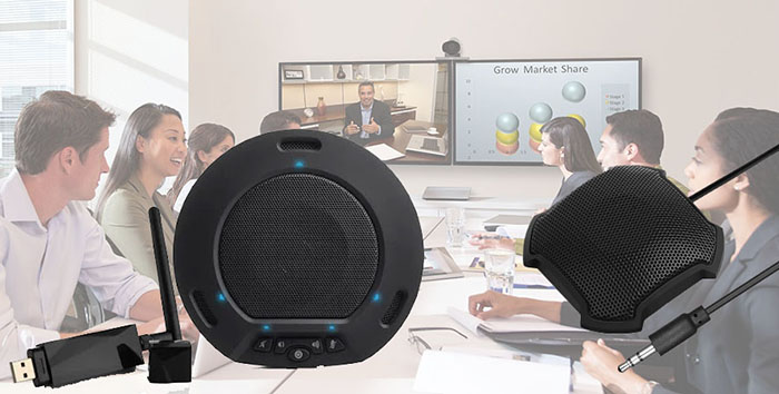 Micro hội nghị đa hướng phù hợp cho các phòng họp vừa và nhỏ Micro hội nghị đa hướng phù hợp cho các phòng họp vừa và nhỏ