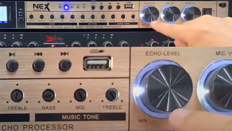 Bước 4: Hướng dẫn chỉnh vang cơ NEX FX8 phần ECHO